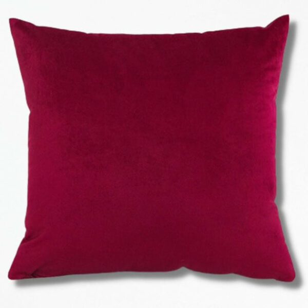 Coussin Rouge en VeloursScarletSoft