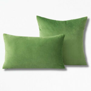 Coussin Vert en Velours Vertuoso