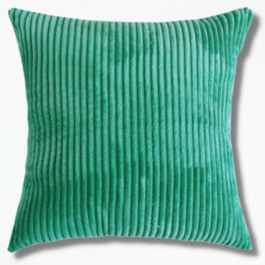 Housse de Coussin Vert VeloursForêt