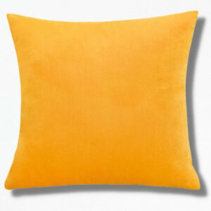 Housse de Coussin Jaune Safran CitrusVelvet